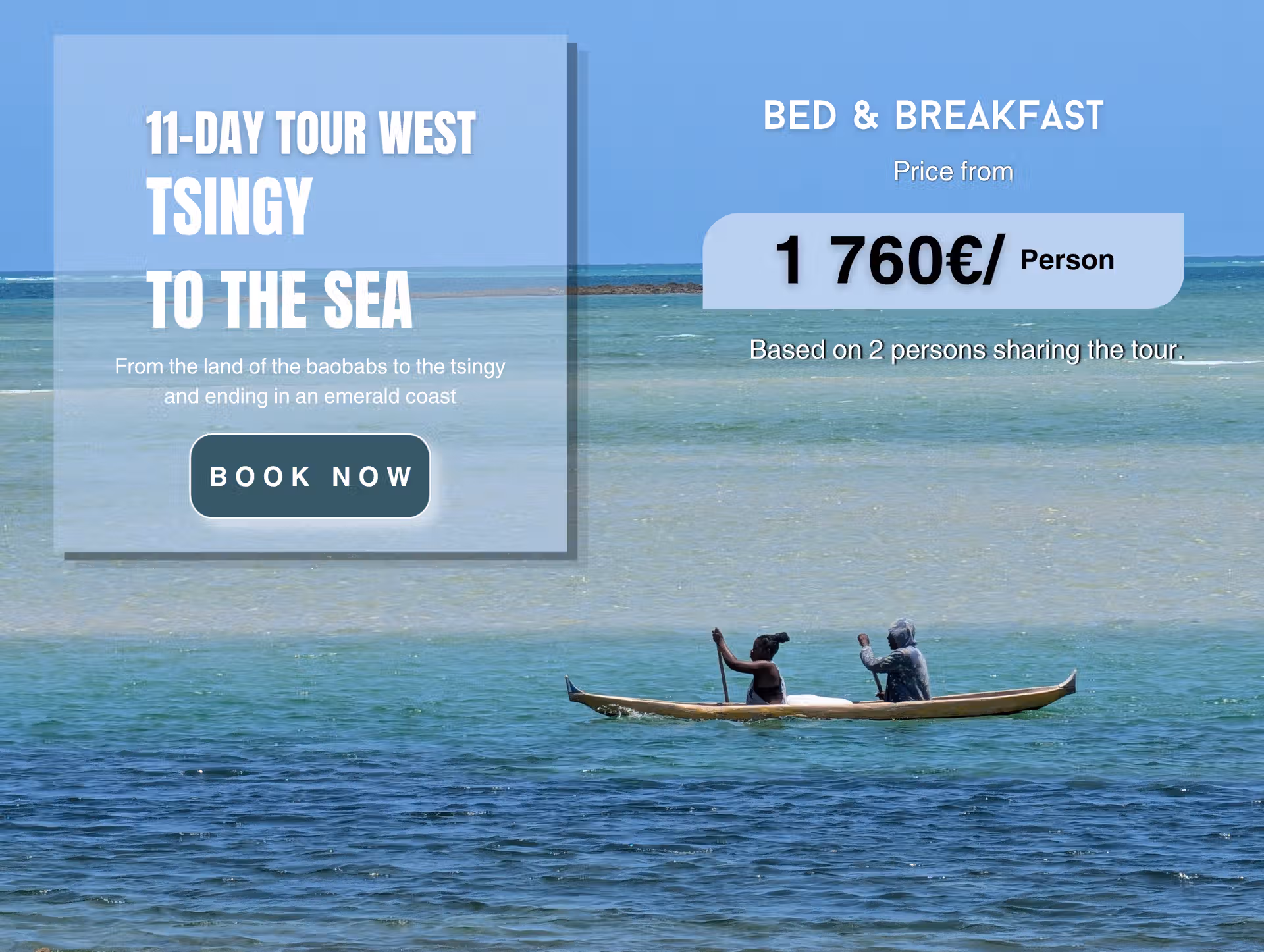 11-day west tour package from the baobab alley to the tsingy de Bemaraha and Belo-sur-mer price from 1760€ by Far Madagascar